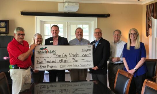 Peach State Federal Credit Union gives $5K donation to Trion City Schools for REACH Georgia Scholarships