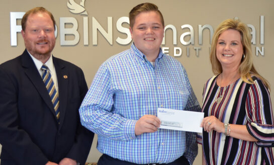 Robins Financial Credit Union awards scholarship to Georgia Military College student