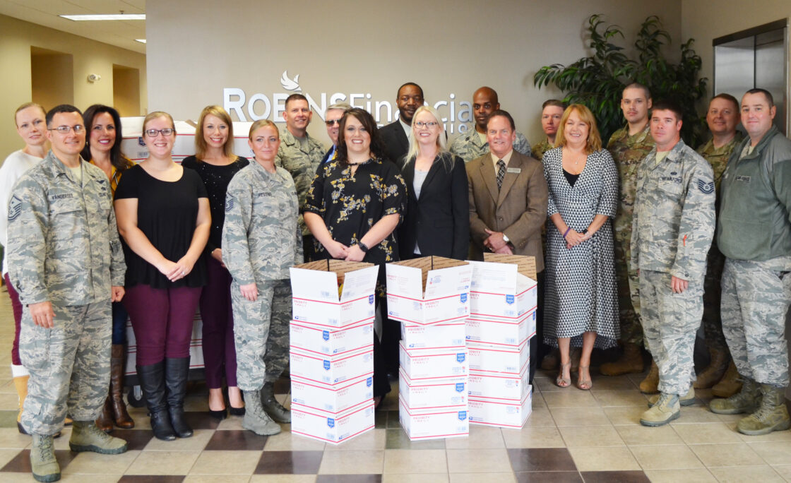 Robins Financial Credit Union collects care packages for troops