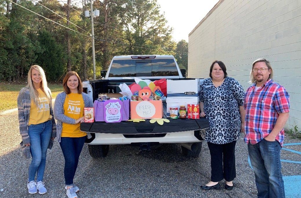 All In Credit Union Donates to Food Banks  During the 2021 Holiday Season