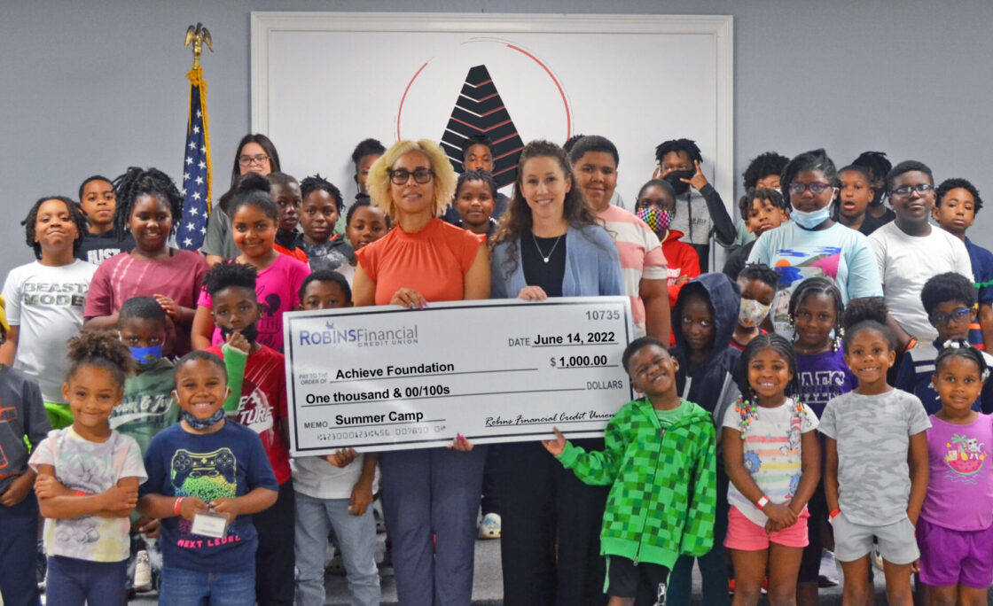 Robins Financial Credit Union Helping Kids at Camp
