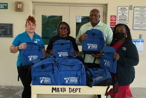 Tropical Financial Donates Nearly 400 Backpacks to South Florida Students Heading Back to the Classroom