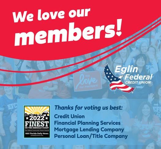 Eglin Federal Credit Union named 2022 Finest on the Emerald Coast in four categories