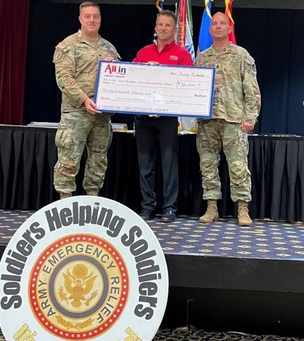 All In Credit Union Donates $30,000 to  Fort Rucker’s Army Emergency Relief Fund