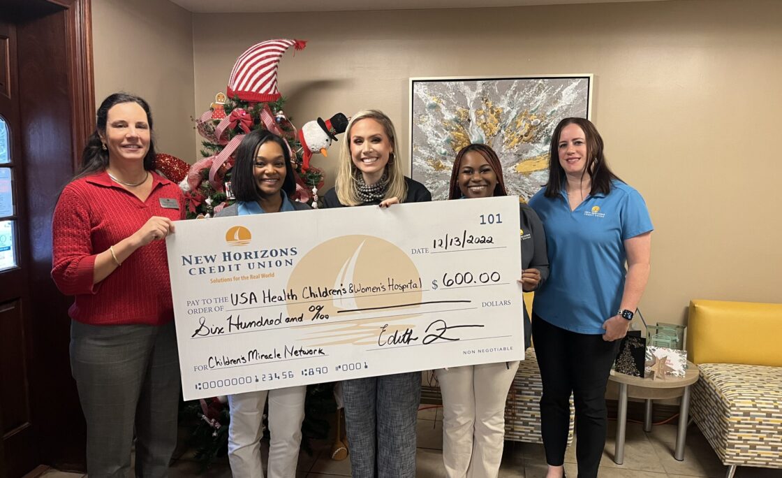 New Horizons Credit Union Raises $600 for local Children’s Miracle Network Hospital