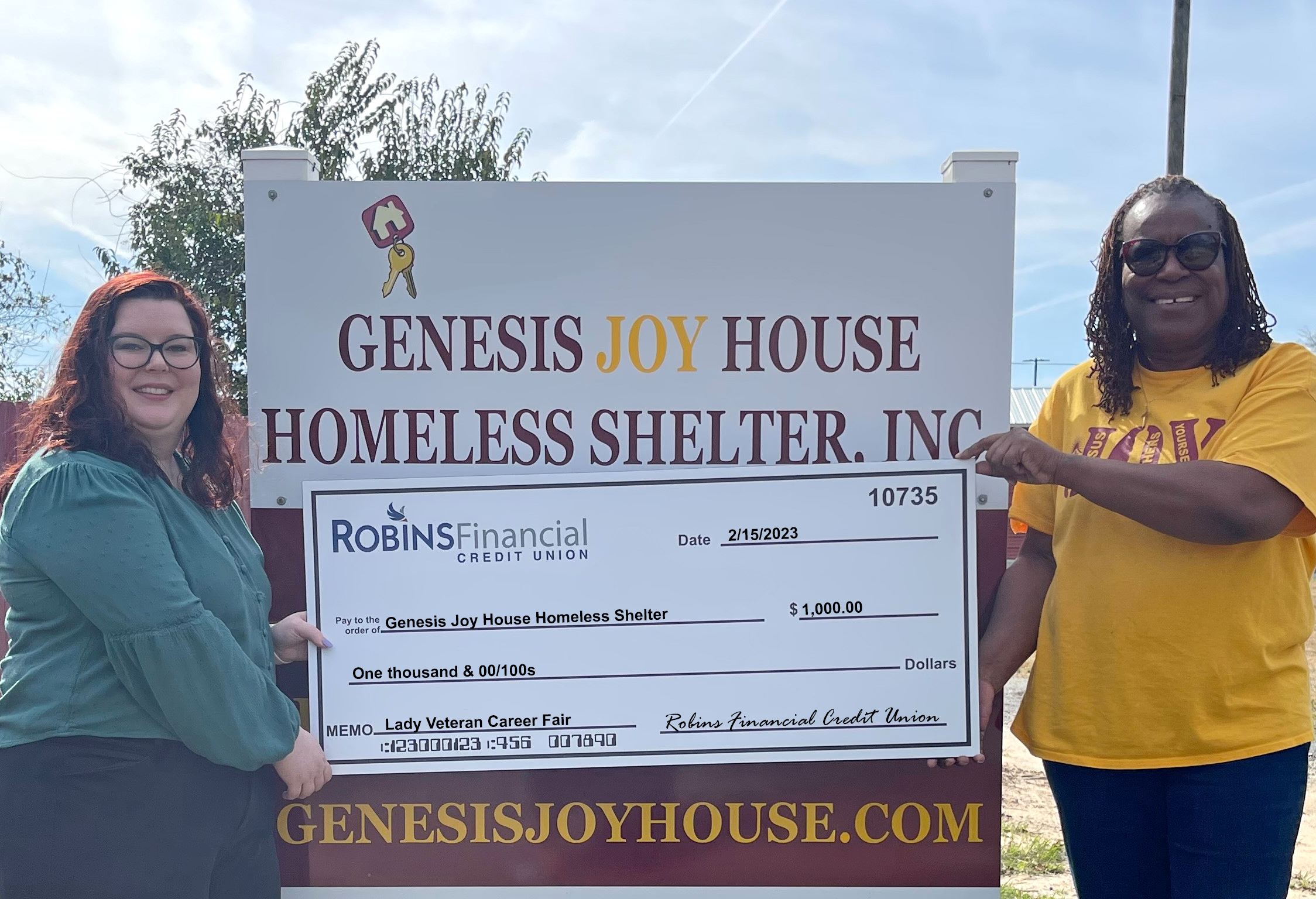 Robins Financial Credit Union Supports Local Veterans Shelter