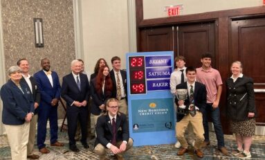 New Horizons Credit Union Awards Hi-Q Championship Trophy and Prize Money To Baker High School
