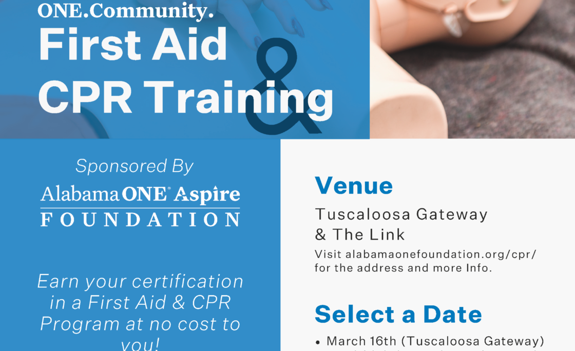 Alabama ONE Aspire Foundation Continues to Give Back Offering First Aid and CPR Training Classes