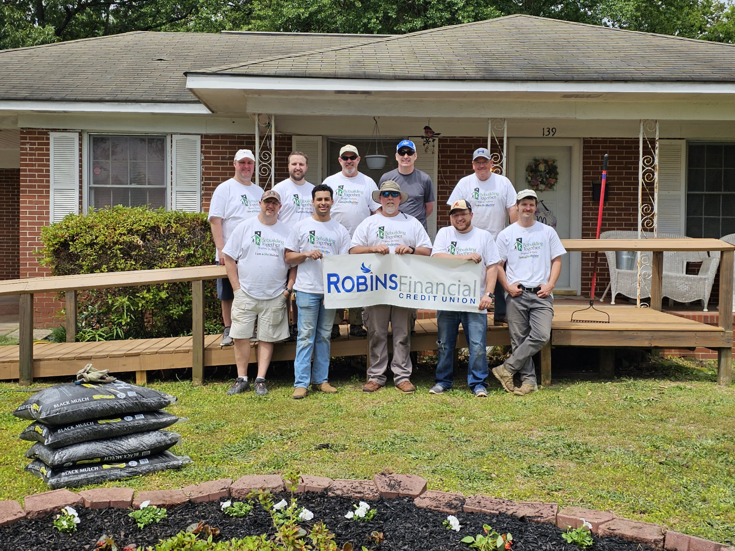 Robins Financial Credit Union Continues Support of  Rebuilding Together Warner Robins