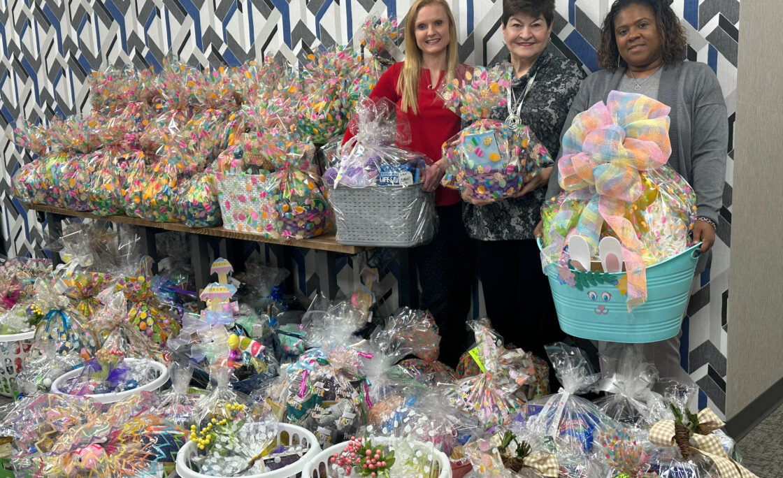 SRP FCU Staff Collect 81 Baskets for United Way Be-A-Bunny Program