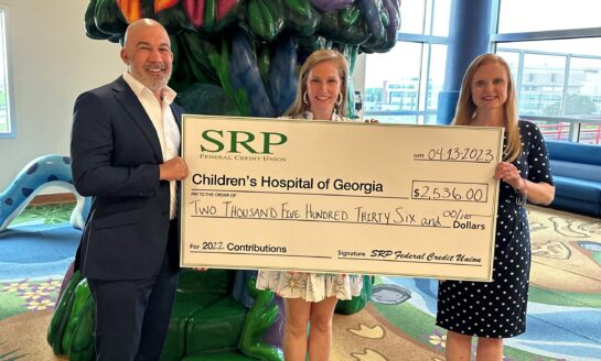 SRP FCU Donates to the Children’s Hospital of Georgia