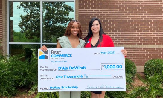 First Commerce Credit Union Empowers Financial Futures by Awarding Four $1,000 MyWay Scholarships to Local Students