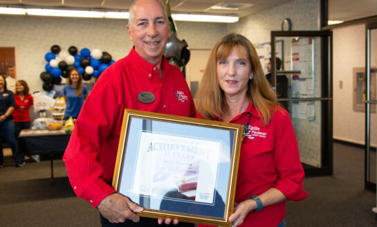 Eglin Federal Credit Union recognizes Senior Vice President/Chief Payments Officer Dawn Oravetz for 35 years of service