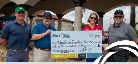 Navy Marine-Corps. Relief Society Scores $50,000 Thanks to Local Friends of the Navy-Marine Corps Relief Society and Pen Air