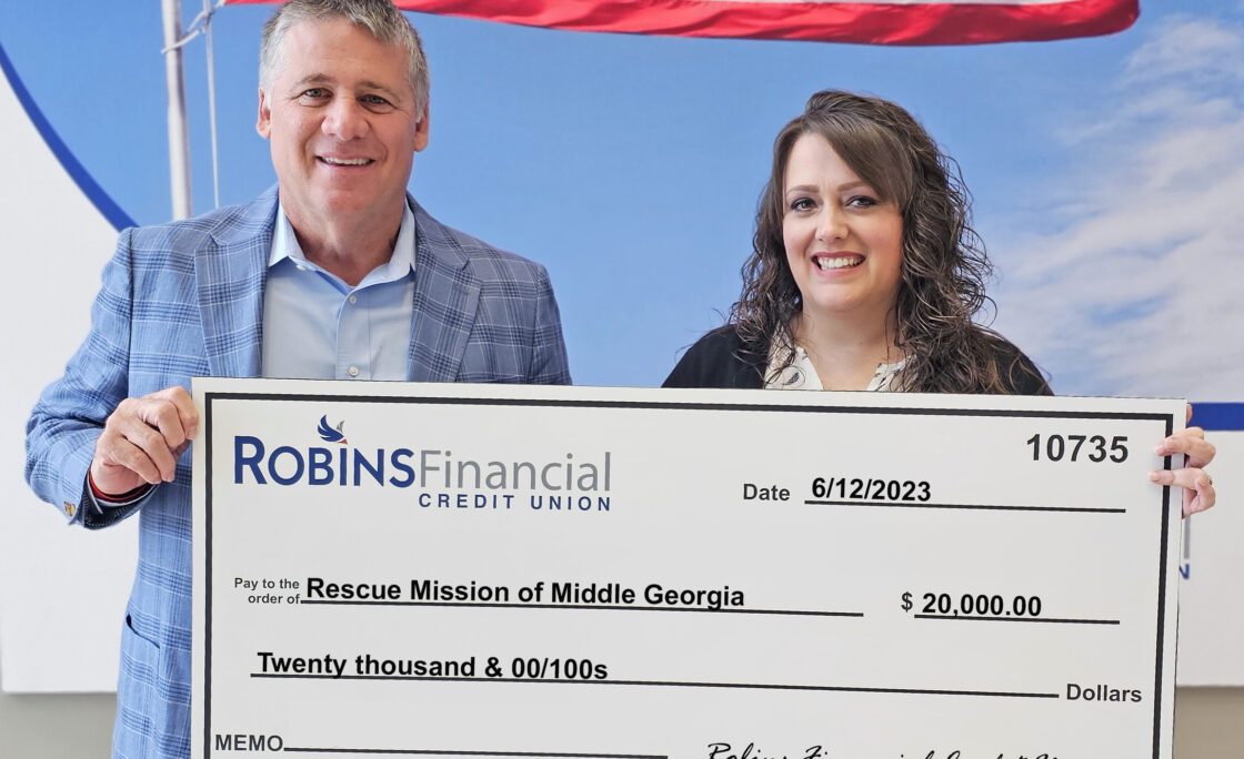 Robins Financial Credit Union Joins Forces with  Rescue Mission of Middle Georgia