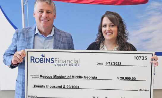 Robins Financial Credit Union Joins Forces with  Rescue Mission of Middle Georgia