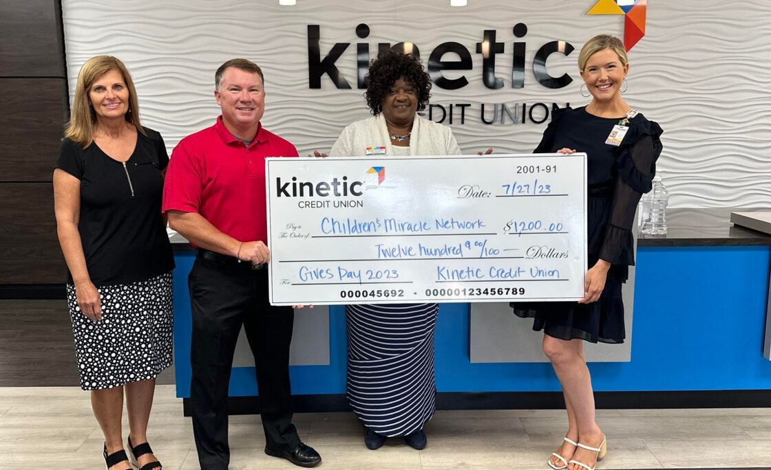Kinetic Credit Union Celebrates a Month of Giving by Donating to Community Organizations