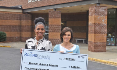 Robins Financial Credit Union Donates $5,000 to Support Fragile Bee Exhibition
