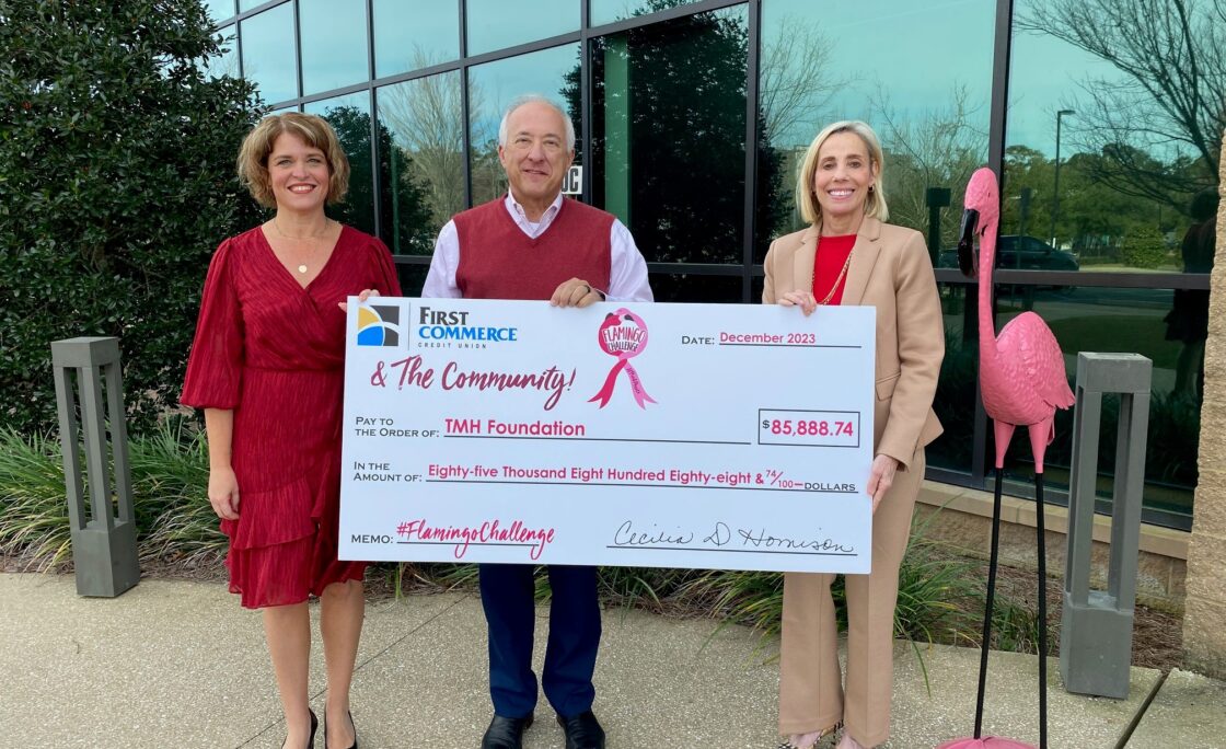FIRST COMMERCE CREDIT UNION RAISES OVER $150,000 WITH #FLAMINGOCHALLENGE TO BENEFIT BREAST CANCER PATIENTS IN PARTNERSHIP WITH LOCAL HOSPITALS