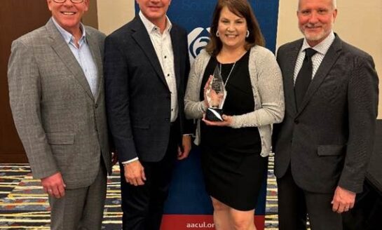 Pam Leavitt Honored for Visionary Leadership by AACUL