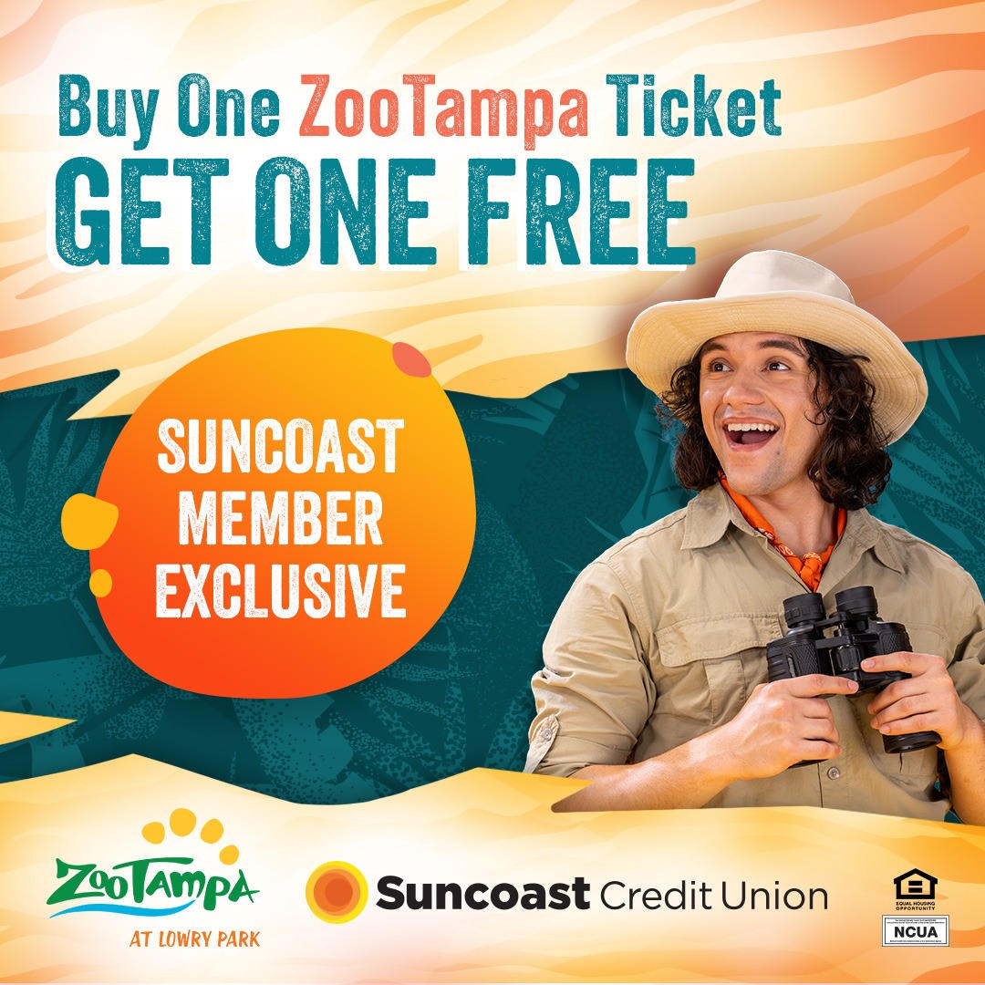 Suncoast Credit Union Announces New Partnership with ZooTampa