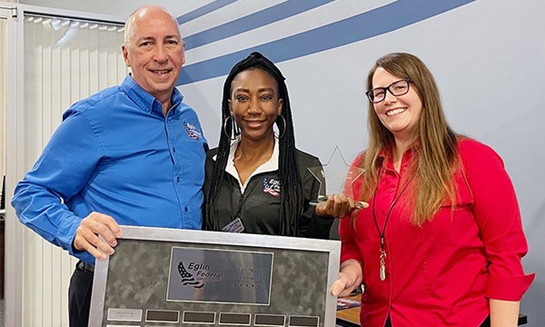 Tiffany Jackson Receives Eglin Federal Credit Union’s 5-Star Employee Award for the 2nd Quarter