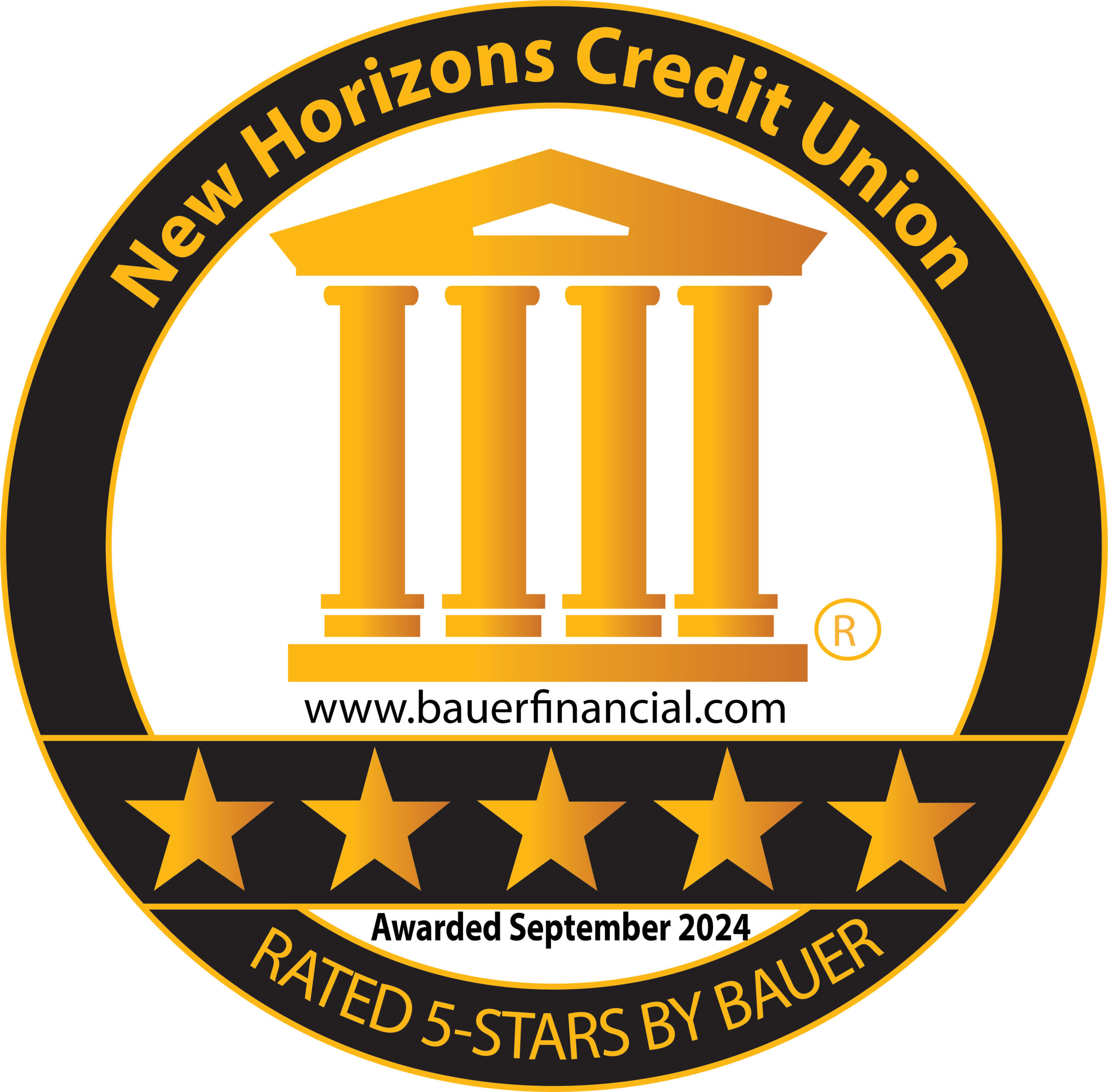 New Horizons Credit Union Earns BauerFinancial, Inc.’s 5-Star Rating
