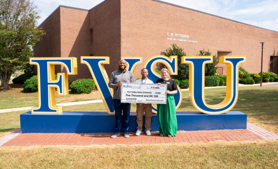 Robins Financial Credit Union Supports Education by Donating $24,000 to Local College Scholarship Programs