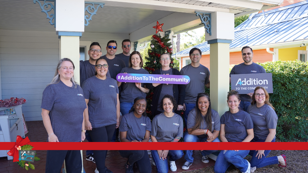 Team Members with Addition Financial Credit Union Volunteer 300 hours to Central Florida Nonprofits during “Season of Giving”