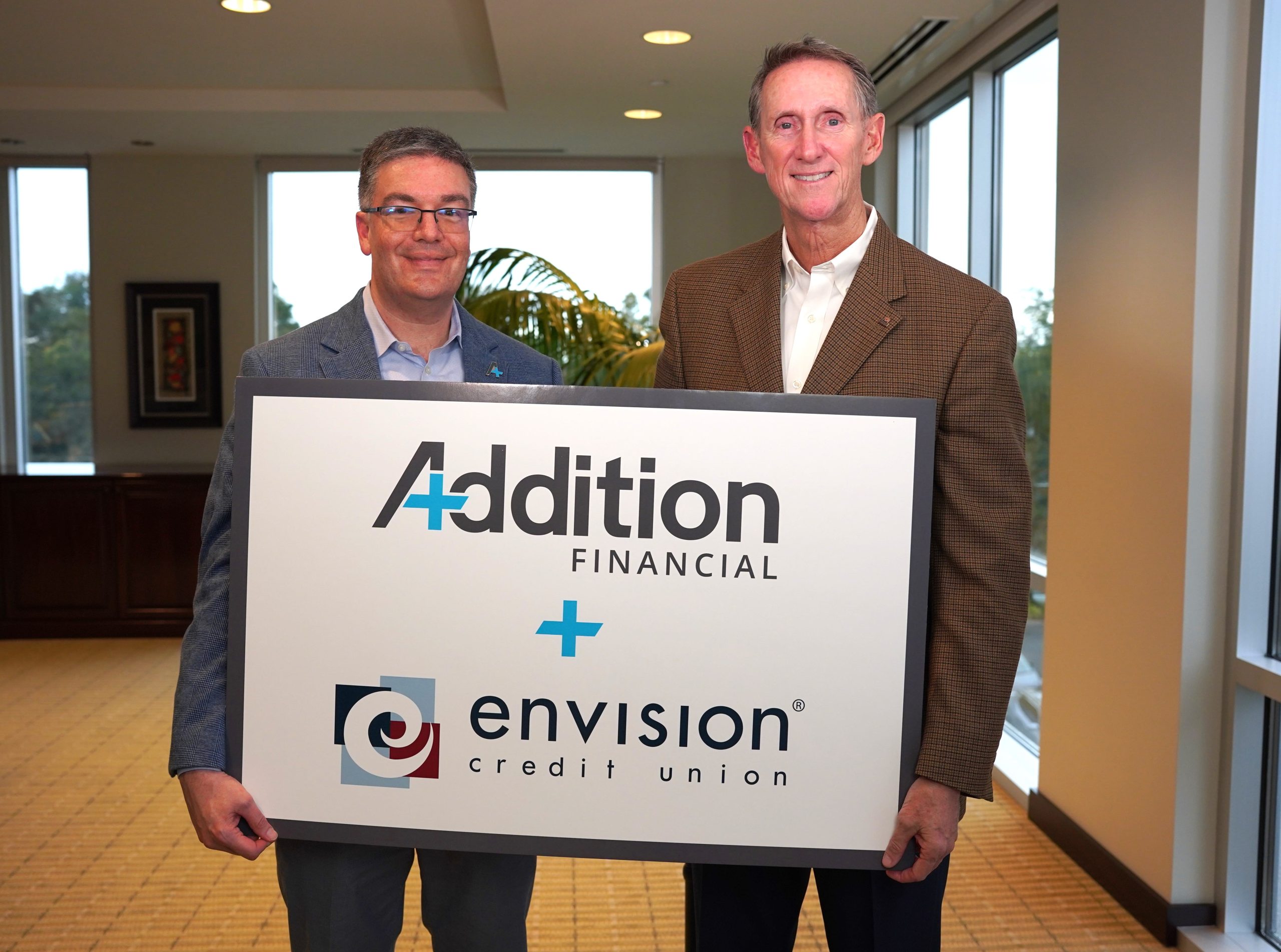 Addition Financial Credit Union and Envision Credit Union Announce Intent to Merge