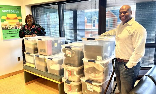 DFCU Staff Donates Shoes to Support Underserved Communities