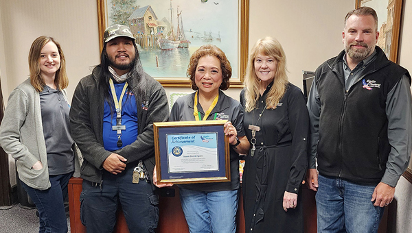 Eglin Federal Credit Union recognizes Quality Control/Underwriting Supervisor Susan Dombrigues for 30 years of service