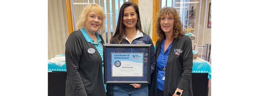 Eglin Federal Credit Union recognizes Payment Systems Reconciliation Specialist Belinda Borough for 30 years of service