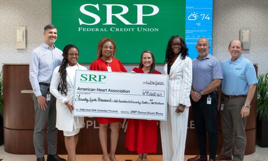 SRP Federal Credit Union Gives Over $45,000 to American Heart Association