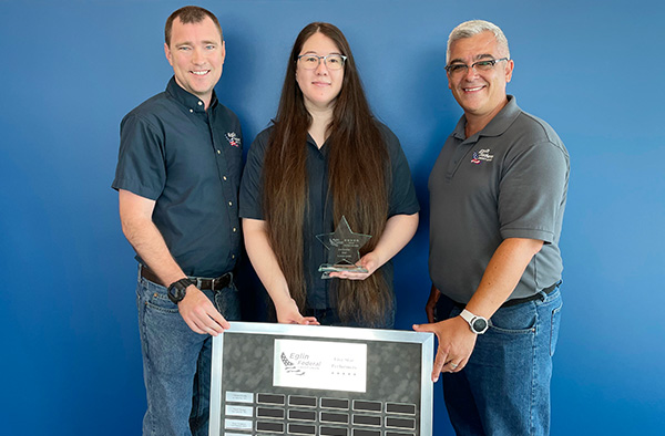 Elaine Carr Receives Eglin Federal Credit Union’s 5-Star Performer Award for the Second Quarter of 2025