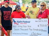 Eglin Federal Credit Union donates over $50,000 to support suicide prevention by sponsoring Bring Hope Now’s Dragon Boat Race and Festival for the third consecutive year