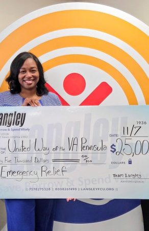 Langley Federal Credit Union Invests $25,000 in United Way of the Virginia Peninsula’s Government Shutdown Relief Fund