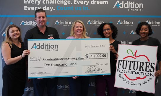 Addition Financial Credit Union Named First Legacy Club Member by FUTURES Foundation for Volusia County Schools
