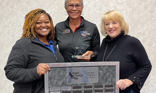Gerta Hardy Receives Eglin Federal Credit Union’s 5-Star Performer Award for the Third Quarter of 2025