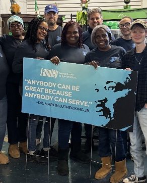 Over 220 Langley Employees Volunteer at 15 Nonprofits on  Martin Luther King Jr. Day in Virginia and North Carolina