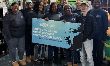 Over 220 Langley Employees Volunteer at 15 Nonprofits on  Martin Luther King Jr. Day in Virginia and North Carolina