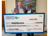 Virginia Credit Union Donates $150,000 to ChildSavers to Support Mental Health Services and Childcare Training