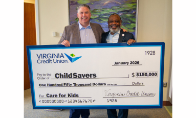 Virginia Credit Union Donates $150,000 to ChildSavers to Support Mental Health Services and Childcare Training