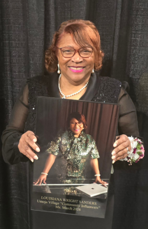 SRP Board Member Louisiana Wright Sanders Honored in 4th Annual Umoja Village Celebrates Black Excellence Calendar