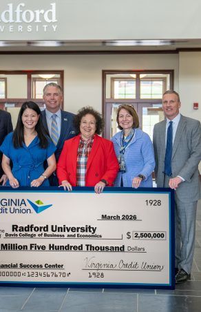 Radford University Receives $2.5 Million Gift from Virginia Credit Union to Establish Financial Success Center