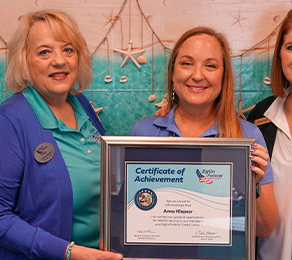 Eglin Federal Credit Union recognizes Member Service Counselor Anna Klepser for 25 years of service
