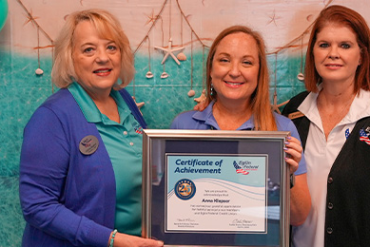 Eglin Federal Credit Union recognizes Member Service Counselor Anna Klepser for 25 years of service