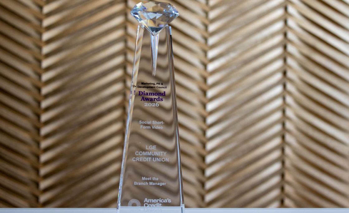 LGE Community Credit Union recognized with Diamond Award for outstanding social media efforts