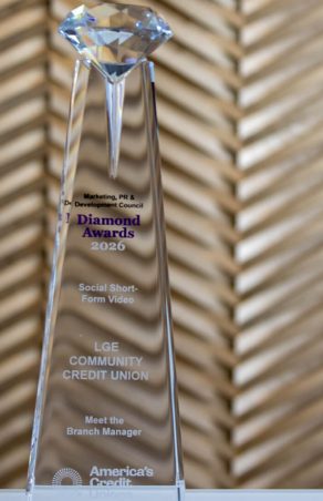 LGE Community Credit Union recognized with Diamond Award for outstanding social media efforts