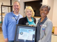 Eglin Federal Credit Union recognizes ACH Specialist Suyen Berezo for 25 years of service